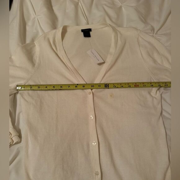 NWT Ann Taylor Factory Ruffled Cuffs And Hem Cardigan Size Large - Picture 6 of 9